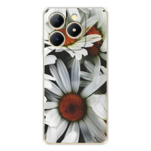 Чехол с ромашками на RealMe Note 70 – Цветы Ромашки
