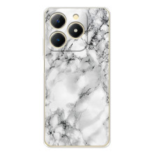 Чехол с текстурой Мрамора на Реалми Ноты 70 (Белый мрамор)