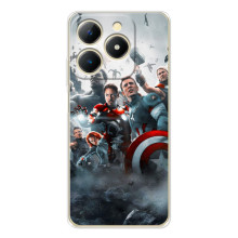 Чехол Супергерои Марвел на Реалми Ноты 70 (Команда марвел)
