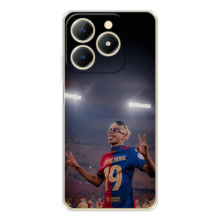 Чехол с футболистом Ламин Ямаль RealMe Note 70 – Ямаль на стадионе