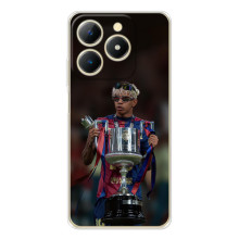 Чехол с футболистом Ламин Ямаль RealMe Note 70 – Ямал с кубком