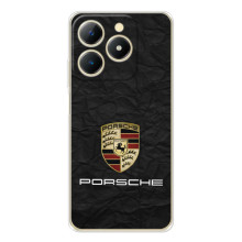 Чехол с авто Порше для RealMe Note 70 – Логотип Порше