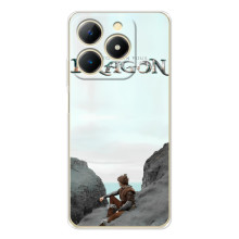 Чехол как приручить дракона на RealMe Note 70 (Дракон лого)