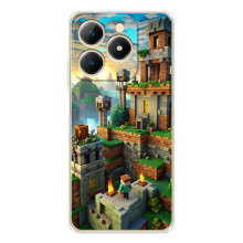 Чехол с картинками Майнкрафт для исправлено (Город Майнкрафт)