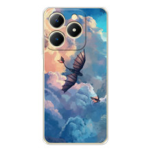 Чехол с принтом дракон Беззубик для исправлено – Беззубик в небе