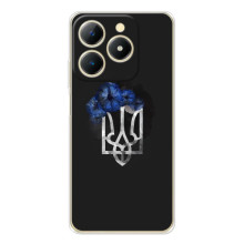 Чехол с украинским гербом на RealMe Note 70 – Герб с цветком