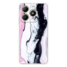 Чехлы с тематикой "Мрамор" на Реалми Ноты 70 – Розовый мрамор