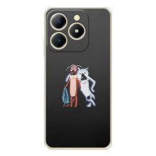 Мультяшный принт на Чехол для Реалми Ноты 70 (Шо, опять)