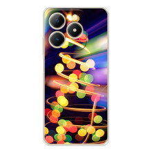 Новорічні Чохли для РеалМі Нет 70 (VPrint) (Ялинка в огоньках)