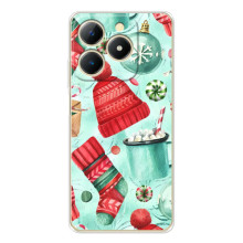 Новорічні Чохли для РеалМі Нет 70 (VPrint) (Одяг НР)