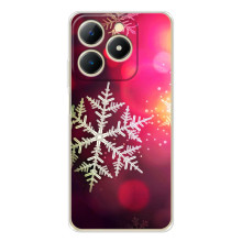 Новорічні Чохли для РеалМі Нет 70 (VPrint) (Сніжинка)