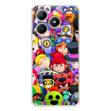 Силиконовый Чехол на RealMe Note 70 с картинкой Brawl Stars – Персонажи