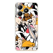 Популярные Чехлы с картинками для РеАлМe Нота 70 (Looney Tunes)