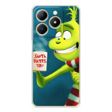 Рождественские Чехлы для RealMe Note 70 (VPrint) – Зеленый Гринч