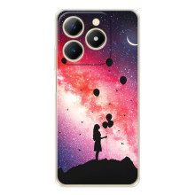 Силиконовые Чехлы Любимому человеку для RealMe Note 70 – Шарики в небе