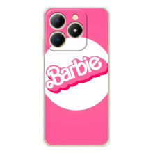 Силиконовый Чехол Барби Фильм на RealMe Note 70 (Лого Барби)