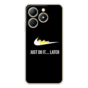 Силиконовый Чехол на RealMe Note 70 с картинкой Nike – Later