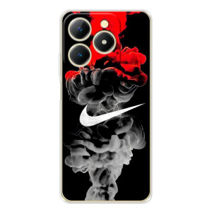 Силиконовый Чехол на RealMe Note 70 с картинкой Nike – Nike дым