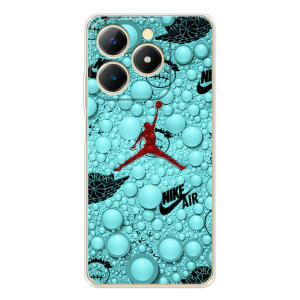 Силиконовый Чехол Nike Air Jordan на Реалми Ноты 70 – Джордан Найк