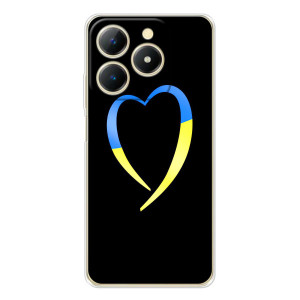 Силіконовий Чохол  на RealMe Note 70 (Я-Україна) (Українське серце)