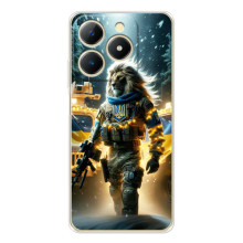 Украинские, патриотические Чехлы для РеАлМe Нота 70 (ЛЕВ ЗСУ)