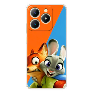 Чехлы ЗВЕРОПОЛИС для Realme Note 70T (Ник и Хопс)