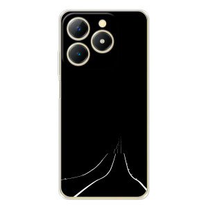 Чохол з картинками на чорному фоні для Realme Note 70T – Дорога