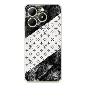 Чохол Стиль Louis Vuitton на Realme Note 70T (LV на білому)