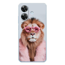 Чехол с принтом стильные животные для Ноте 70Т – Лев в очках