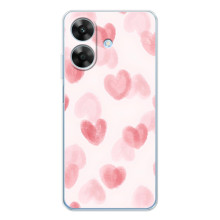 Чехол с розовым рисунком для Realme Note 70T – Розовые сердечки