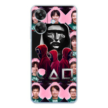 Чехол Гра в кальмара для Realme Note 70T – Персонажи игры кальмара