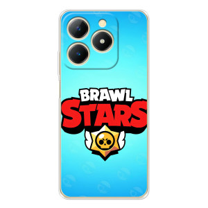 Силиконовый Чехол на Realme Note 70T с картинкой Brawl Stars – Бравл Старс