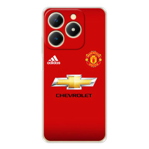 Силиконовые Чехлы принт Футбол на Realme Note 70T – Man United
