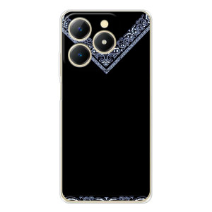 Силиконовый Чехол на Realme Note 70T – Воротник вышиванки