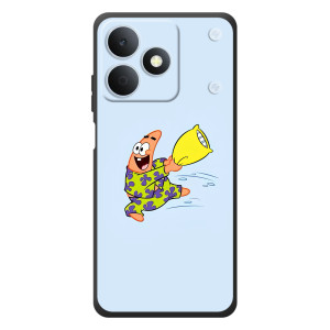 Чехлы с Патриком на RealMe Note 80 – Патрик с подушкой