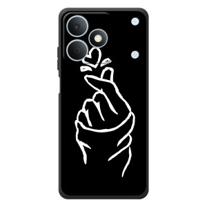 Чохол (Знак сердечка) для RealMe Note 80 (Сердечко на чорному)