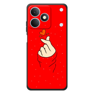 Чохол (Знак сердечка) для RealMe Note 80 (Сердечко на червоному)