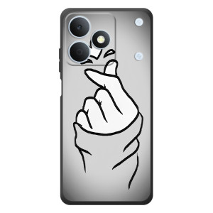 Чохол з принтом для RealMe Note 80 (AlphaPrint - Знак сердечка)