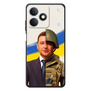 Чехол для RealMe Note 80 (AlphaPrint - с принтом Зеленского)
