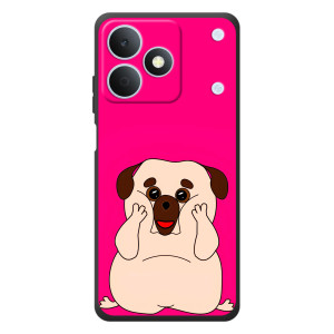 Чохол (ТПУ) Милі песики для RealMe Note 80 (Веселий Мопсік)