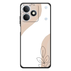 Силконовий чохол з принтом в квітах на RealMe Note 80