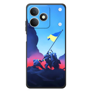 Чехол с украинским воином на RealMe Note 80 – Украинский прапор