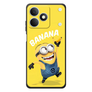 Мультяшный принт на Чехол для Риалми Ноут 80 (Banana)