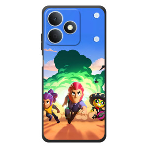 Силиконовый Чехол на RealMe Note 80 с картинкой Brawl Stars – Бравел Старс
