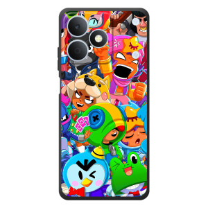 Силиконовый Чехол на RealMe Note 80 с картинкой Brawl Stars