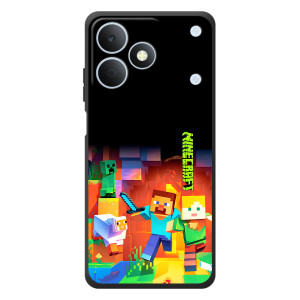 Чехлы для RealMe Note 80 (Персонажи Майн Крафт) (Герой Майнкрафт)