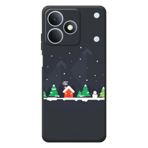 Силіконовий бампер на різдво для RealMe Note 80 – Місто зимове