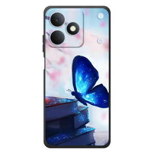 Силіконовий бампер з картинкою звірів для RealMe Note 80 – Метелик синій