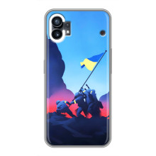 Чехол с украинским воином на RealMe P3 Ultra – Украинский прапор