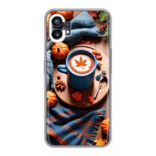 Чехол с уникальным дизайном «Осень с кофе» для RealMe P3 Ultra – Кофе и тыквы